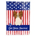 thumbnail image 1 of Carolines Treasures BB3073GF Patriotic USA Papillon Red White Garden Size Flag, 1 of 2