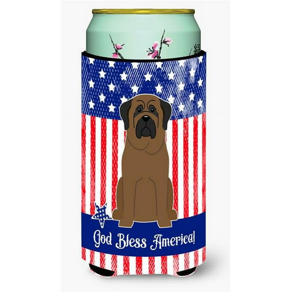 Carolines Treasures BB3079TBC Patriotic USA Bullmastiff Tall Boy Beverage Insulator Hugger