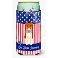 thumbnail image 1 of Carolines Treasures BB3096TBC Patriotic USA Wire Fox Terrier Tall Boy Beverage Insulator Hugger, 1 of 1