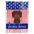 thumbnail image 1 of Carolines Treasures BB3126CHF Patriotic USA Dachshund Chocolate Flag Canvas House Size, 1 of 4