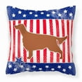 thumbnail image 1 of Caroline's Treasures BB3293PW1414 IUSA Patriotic rish Setter Fabric Decorative Pillow , 14Hx14W, multicolor, 1 of 4
