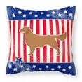 thumbnail image 1 of Carolines Treasures BB3304PW1818 USA Patriotic Golden Retriever Fabric Decorative Pillow, 1 of 2