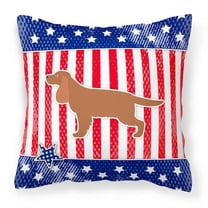 Carolines Treasures BB3312PW1818 USA Patriotic English Cocker Spaniel Fabric Decorative Pillow