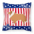 thumbnail image 1 of Carolines Treasures BB3316PW1818 USA Patriotic Collie Fabric Decorative Pillow, 1 of 2