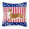 thumbnail image 1 of Carolines Treasures BB3320PW1818 USA Patriotic Corgi Fabric Decorative Pillow, 1 of 2