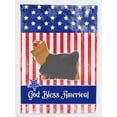 thumbnail image 1 of Carolines Treasures BB3334CHF USA Patriotic Yorkshire Terrier Yorkie Flag Canvas House Size  Large multicolor, 1 of 4