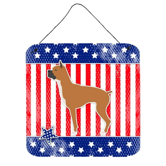 Carolines Treasures BB3353DS66 USA Patriotic Boxer Wall or Door Hanging Prints