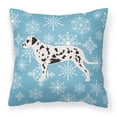 thumbnail image 1 of Carolines Treasures BB3483PW1818 Winter Snowflake Dalmatian Fabric Decorative Pillow, 1 of 2