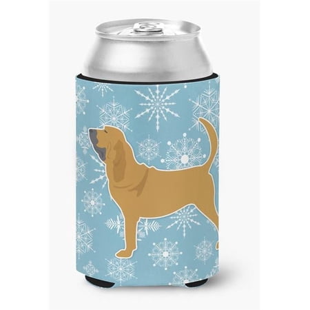 Carolines Treasures BB3484CC Winter Snowflake Bloodhound Can or Bottle Hugger