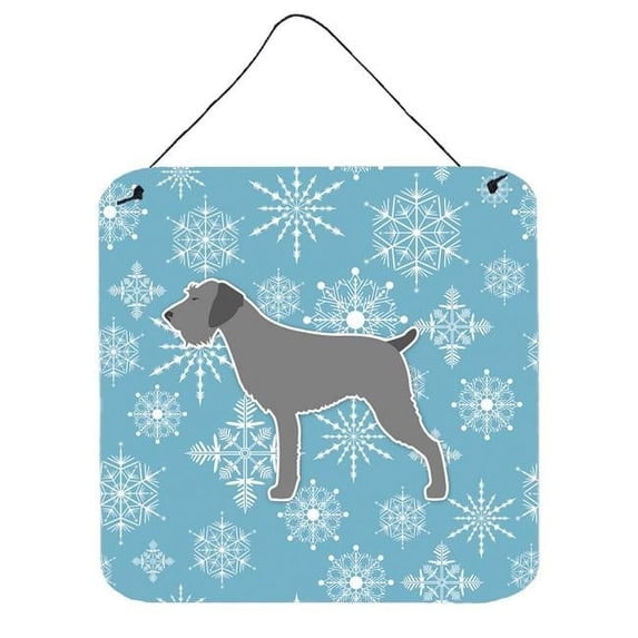 Carolines Treasures BB3511DS66 Winter Snowflake German Wirehaired Pointer Wall or Door Hanging Prints