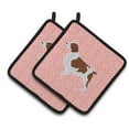 thumbnail image 1 of Carolines Treasures BB3600PTHD Welsh Springer Spaniel Checkerboard Pink Pair of Pot Holders  7.5HX7.5W multicolor, 1 of 3