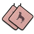 thumbnail image 1 of Carolines Treasures BB3601PTHD Water Spaniel Checkerboard Pink Pair of Pot Holders , 7.5HX7.5W, multicolor, 1 of 3