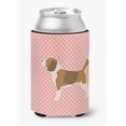 thumbnail image 1 of Carolines Treasures BB3610CC Beagle Checkerboard Pink Can or Bottle Hugger, 1 of 5