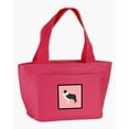 thumbnail image 1 of Carolines Treasures BB3623PK-8808 Black Border Collie Checkerboard Pink Lunch Bag  multicolor, 1 of 1