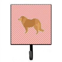 Carolines Treasures BB3625SH4 Caucasian Shepherd Dog Checkerboard Pink Leash or Key Holder