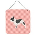 thumbnail image 1 of Carolines Treasures BB3641DS66 French Bulldog Checkerboard Pink Wall or Door Hanging Prints, 1 of 1