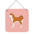 thumbnail image 1 of Carolines Treasures BB3672DS66 Akita Checkerboard Pink Wall or Door Hanging Prints, 1 of 1