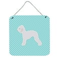 thumbnail image 1 of Carolines Treasures BB3694DS66 Bedlington Terrier Checkerboard Blue Wall or Door Hanging Prints, 1 of 1