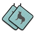 thumbnail image 1 of Carolines Treasures BB3721PTHD Croatian Sheepdog Checkerboard Blue Pair of Pot Holders , 7.5HX7.5W, multicolor, 1 of 3