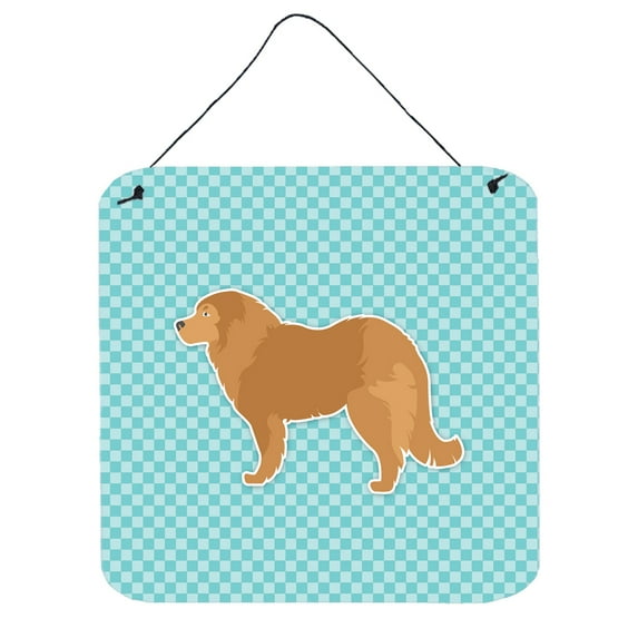 Carolines Treasures BB3725DS66 Caucasian Shepherd Dog Checkerboard Blue Wall or Door Hanging Prints