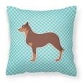 thumbnail image 1 of Carolines Treasures BB3729PW1818 Australian Kelpie Dog Checkerboard Blue Fabric Decorative Pillow, 1 of 5