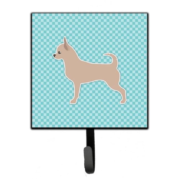 Carolines Treasures BB3750SH4 Chihuahua Checkerboard Blue Leash or Key Holder