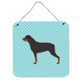 thumbnail image 1 of Carolines Treasures BB3766DS66 Rottweiler Checkerboard Blue Wall or Door Hanging Prints, 1 of 1