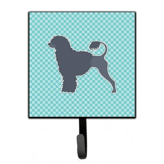 Carolines Treasures BB3768SH4 Portuguese Water Dog Checkerboard Blue Leash or Key Holder