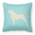 thumbnail image 1 of Carolines Treasures BB3777PW1818 Anatolian Shepherd Checkerboard Blue Fabric Decorative Pillow, 1 of 5