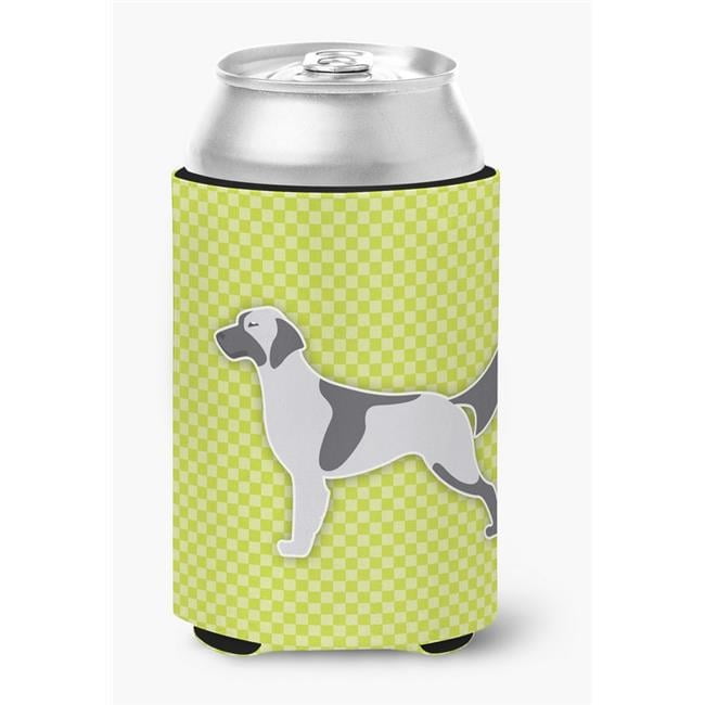 Carolines Treasures BB3781CC English Setter Checkerboard Green Can or Bottle Hugger