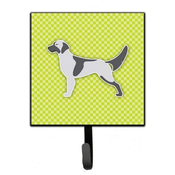 Carolines Treasures BB3781SH4 English Setter Checkerboard Green Leash or Key Holder