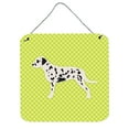 thumbnail image 1 of Carolines Treasures BB3783DS66 Dalmatian Checkerboard Green Wall or Door Hanging Prints, 1 of 1