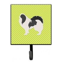 Carolines Treasures BB3837SH4 Japanese Chin Checkerboard Green Leash or Key Holder