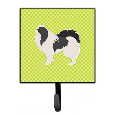 Carolines Treasures BB3837SH4 Japanese Chin Checkerboard Green Leash or Key Holder