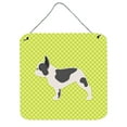 thumbnail image 1 of Carolines Treasures BB3841DS66 French Bulldog Checkerboard Green Wall or Door Hanging Prints, 1 of 1