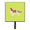 thumbnail image 1 of Carolines Treasures BB3849SH4 Cavalier King Charles Spaniel Checkerboard Green Leash or Key Holder, 1 of 1