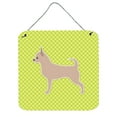 thumbnail image 1 of Carolines Treasures BB3850DS66 Chihuahua Checkerboard Green Wall or Door Hanging Prints, 1 of 1