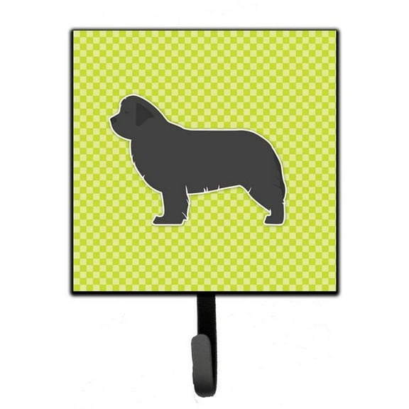 Carolines Treasures BB3864SH4 Newfoundland Checkerboard Green Leash or Key Holder