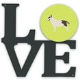thumbnail image 1 of Carolines Treasures BB3878WALV Bull Terrier Checkerboard Green Metal Wall Artwork LOVE 12X12 multicolor, 1 of 2