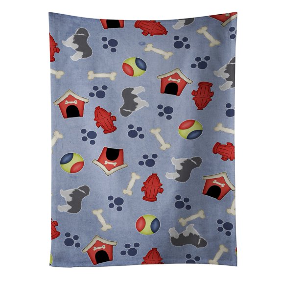 Carolines Treasures BB3932KTWL Polish Lowland Sheepdog Dog Dog House Collection Kitchen Towel 15 X 28" multicolor
