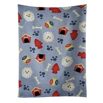Carolines Treasures BB3986KTWL Dog House Collection Pomeranian Kitchen Towel 15 X 28" multicolor