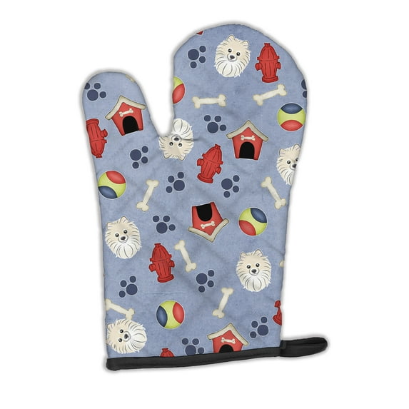 Carolines Treasures BB3986OVMT Dog House Collection Pomeranian Oven Mitt Large multicolor