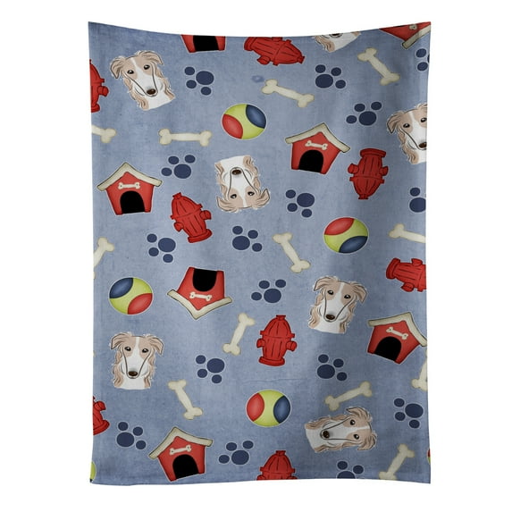 Carolines Treasures BB4007KTWL Dog House Collection Borzoi Kitchen Towel 15 X 28" multicolor