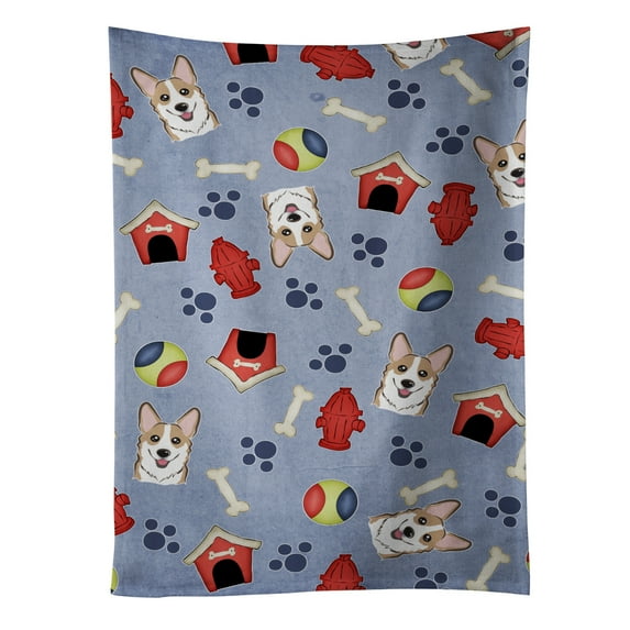 Carolines Treasures BB4032KTWL Dog House Collection Sable Corgi Kitchen Towel 15 X 28" multicolor