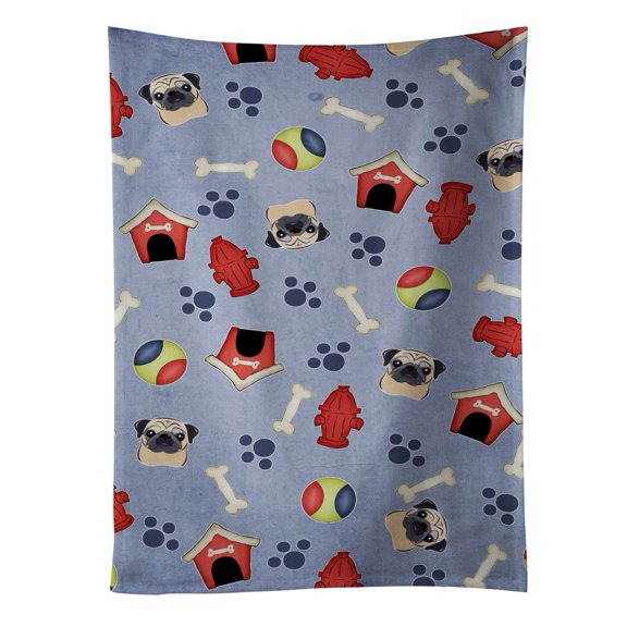 Carolines Treasures BB4041KTWL Dog House Collection Fawn Pug Kitchen Towel 15 X 28" multicolor