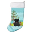 thumbnail image 1 of Carolines Treasures BB4131CS Merry Christmas Tree Pug Black Christmas Stocking, 1 of 2