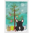 thumbnail image 1 of Carolines Treasures BB4134GF Merry Christmas Tree French Bulldog Brindle Flag Garden Size, 1 of 3
