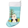 thumbnail image 1 of Carolines Treasures BB4221CS Merry Christmas Tree Old English Sheepdog Christmas Stocking, 1 of 2