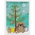 thumbnail image 1 of Caroline's Treasures BB4227GF Merry Christmas Tree Pekingnese Tan Flag Garden Size , Small, multicolor, 1 of 3