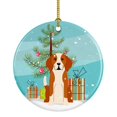 thumbnail image 1 of Carolines Treasures BB4235CO1 Merry Christmas Tree English Foxhound Ceramic Ornament, 1 of 2